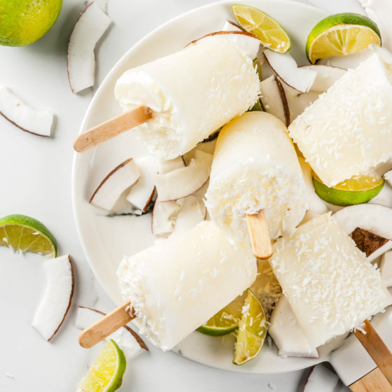 Lime & kokosnøtt ispinner