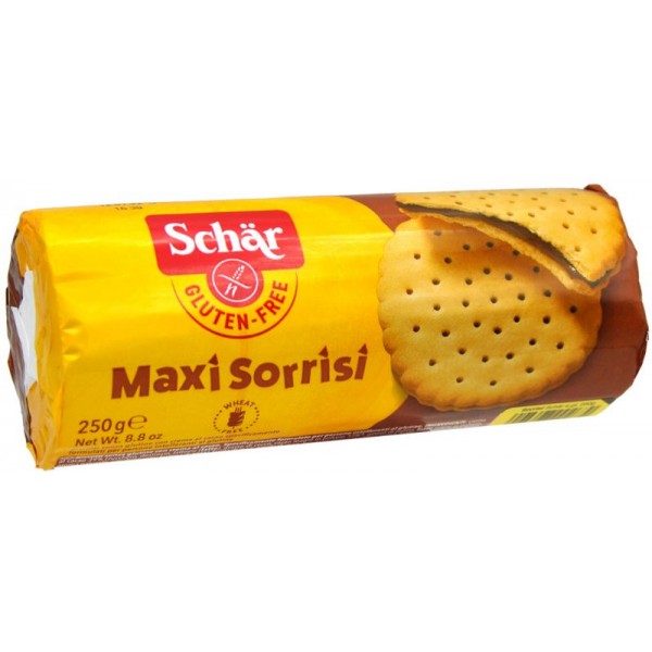 Schar sandwichkjeks m/kakaokremfyll 250g glutenfri
