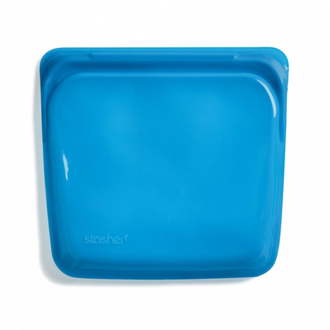Stasher silikonpose til oppbevaring blåbær blå 450ml