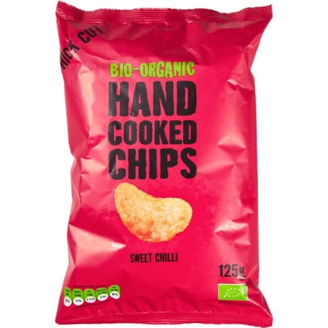 Trafo håndlaget chips m/sweet chili 125g økologisk