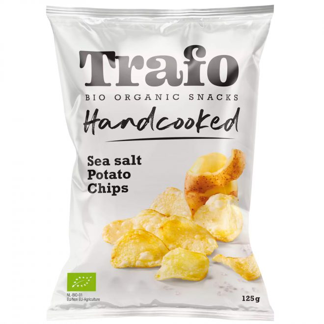 Trafo hand cooked chips seasalt 125 g