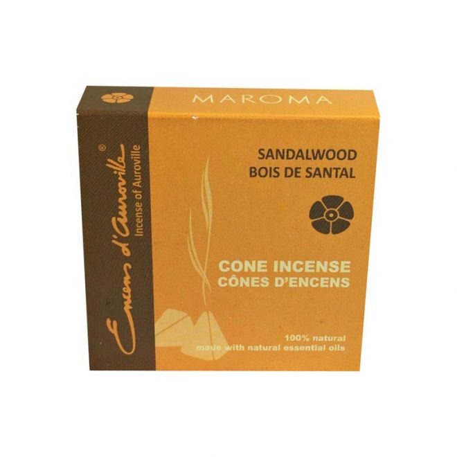 Maroma røkelse sandalwood 10 cones