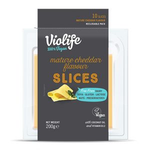 Violife mature cheddar flavour slices 200 g