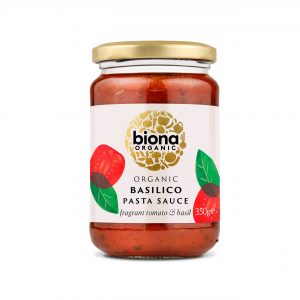 Biona tomat og basilikum pastasaus 350g øko