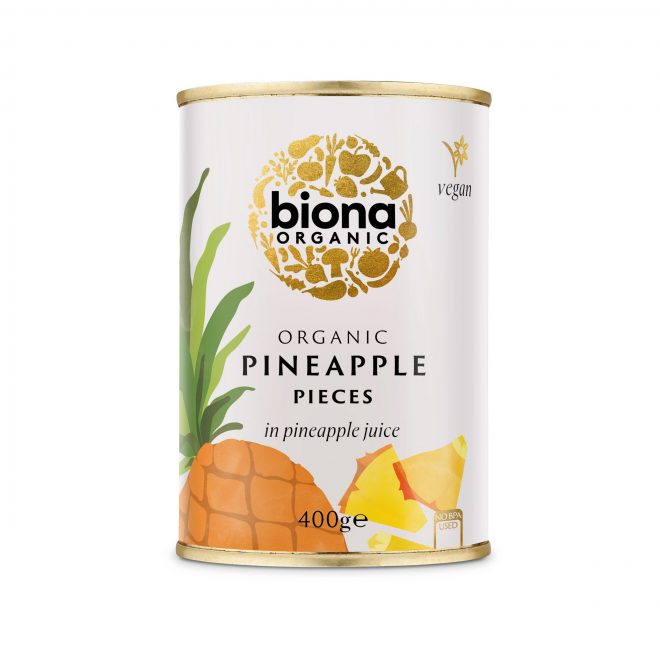 Biona ananas i ananasjuice 400 g
