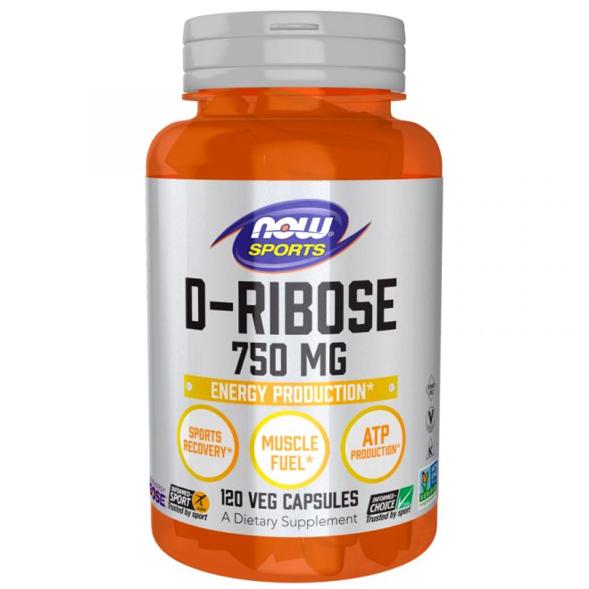 Now D-ribose 750 mg 60 kap