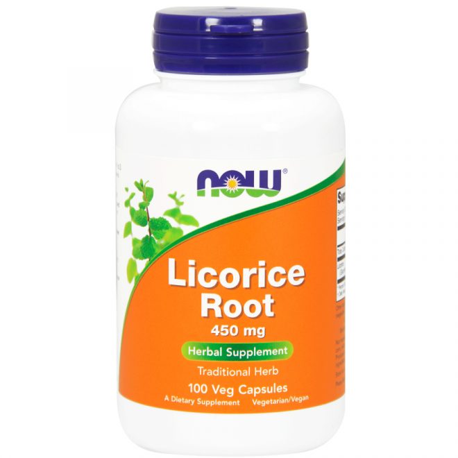 Now licorice root 450 mg 100 kap