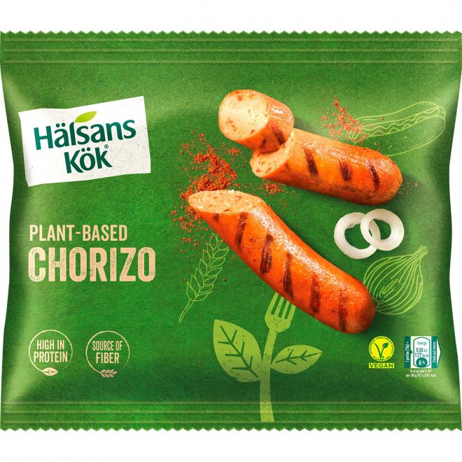 Hälsans Kök plantebasert chorizopølse 280 g