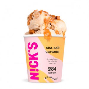 Nicks sea salt caramel iskrem 473 ml