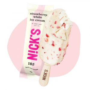 Nicks strawberry white ispinne 76g