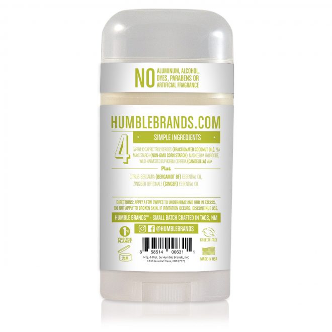 Humble sensitiv deodorant bergamott & ingefær 70g