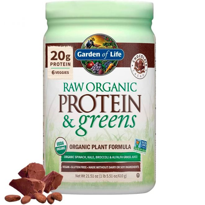 Garden of Life protein & greens sjokolade 610g