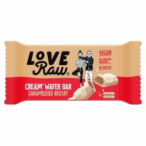 LoveRaw cre&m filled wafer bar caramelised biscuit 45 g
