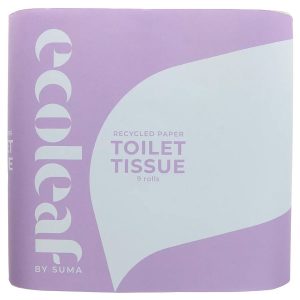 Ecoleaf toalettpapir av resirkulert papir 9 ruller