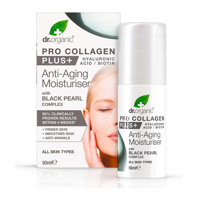 Dr. Organic pro collagen moisturiser black pearl 50 ml