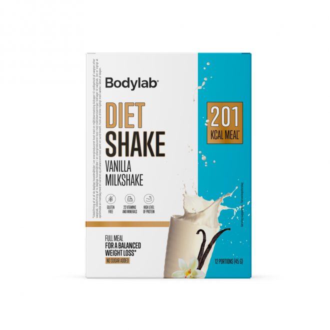 Bodylab diet shake vanilla milkshake 12 x 45 g