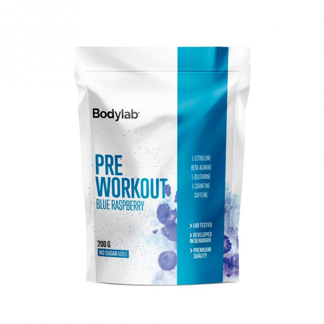 Bodylab pre workout blue raspberry 200 g