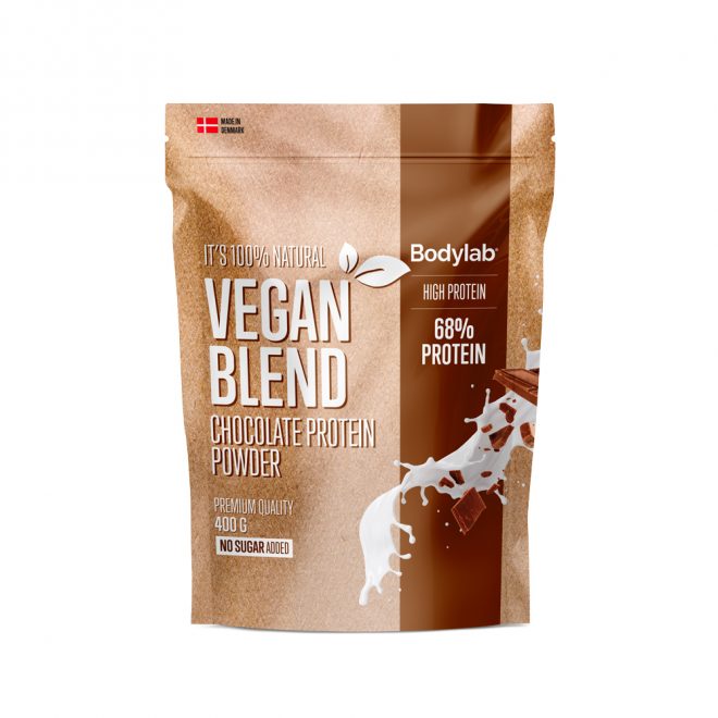 Bodylab vegan blend chocolate protein powder 400 g