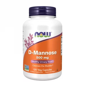 Now d-mannose 500 mg 120 kapsler