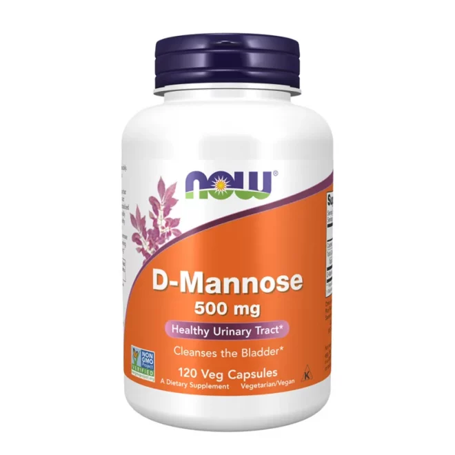 Now d-mannose 500 mg 120 kapsler