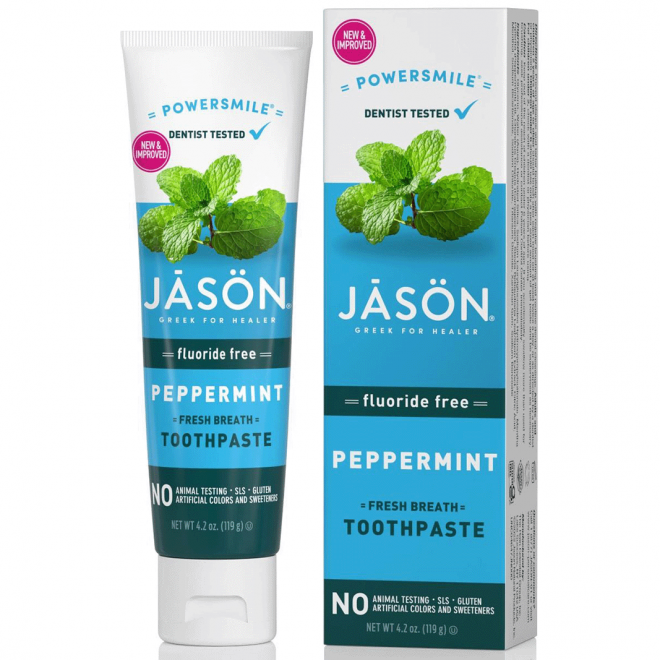 Jason Peppermint flouride free tannkrem 119g
